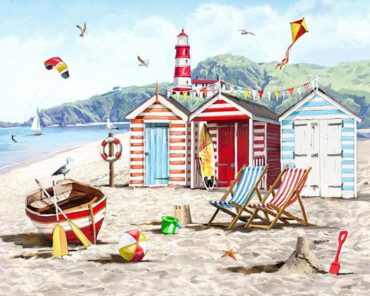 Colourful Beach Huts
