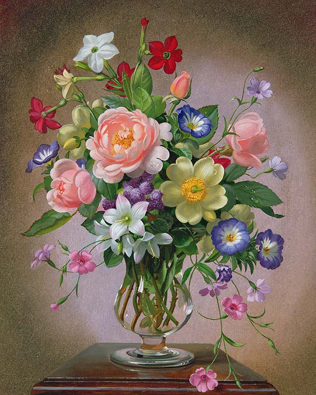 Roses, Peonies and Freesias